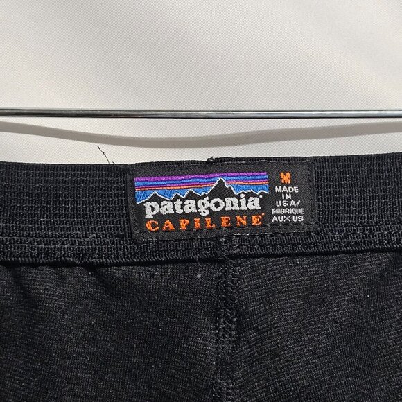 Patagonia Capilene Women Base Layer Bottoms Size M Black - Picture 4 of 11